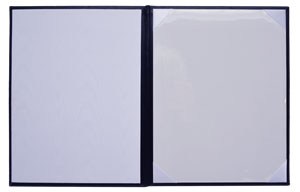 white fabric moire and paper diploma cover linings
