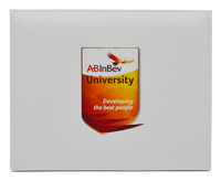 white vinyl diploma cover with full color digital imprinting