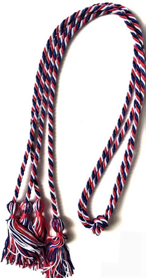 Red and White Graduation Tassels